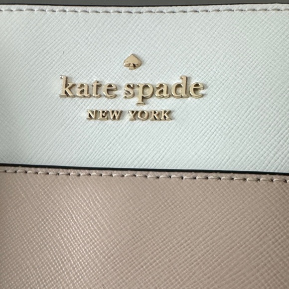 Kate Spade Bundle- Tan and Black Tote and Kate Spade Notebook - Picture 4 of 15